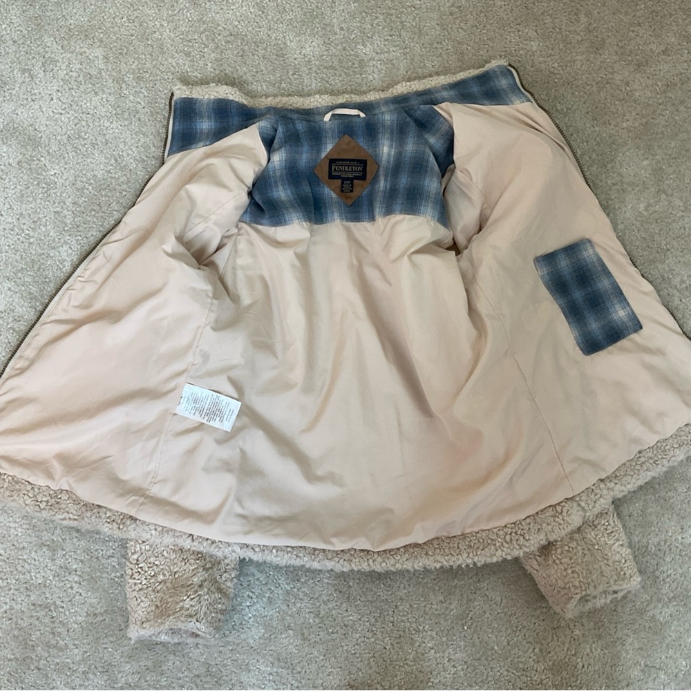 Pendleton Sherpa Teddy Zip Up Jacket S - Picture 7 of 12